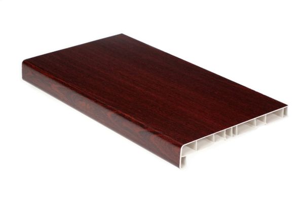 Подоконники пвх «Витраж» цветной матовый махагон